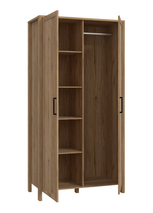 Malte Brun Hallway Wardrobe in Waterford Oak