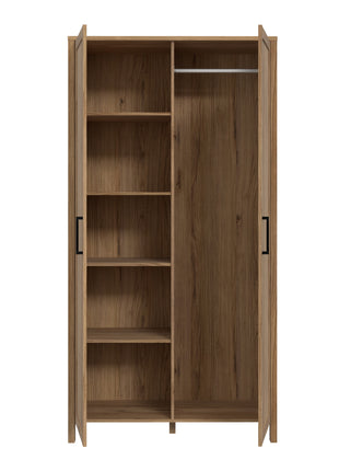 Malte Brun Hallway Wardrobe in Waterford Oak