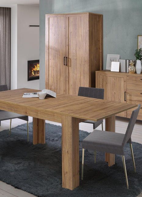 Malte Brun Hallway Wardrobe in Waterford Oak