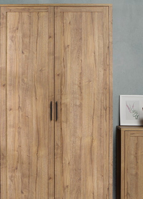 Malte Brun Hallway Wardrobe in Waterford Oak