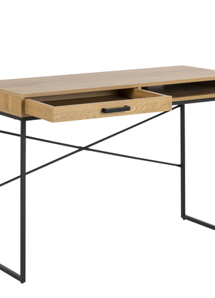 Seaford Office Desk with 1 Drawer in Oak
