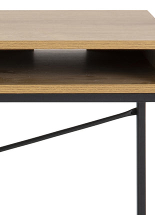 Seaford Office Desk with 1 Drawer in Oak