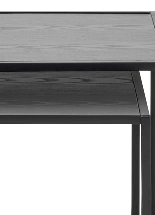 Seaford Nest of Tables in Ash Black