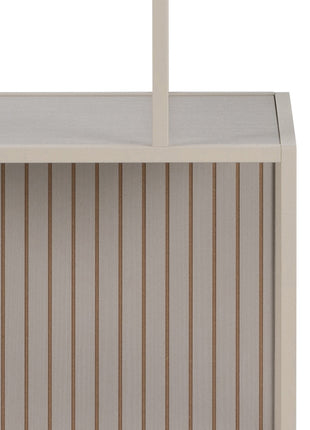Seaford Tall Grey Metal Bookcase with 5 Shelves