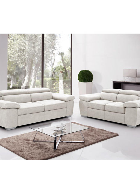 Amando Fabric 2 Seater Sofa Beige