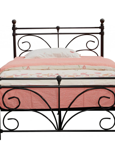 Separo Single Bed Black  - Including Budget Mattress
