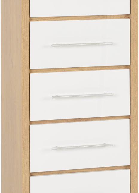 Seville 5 Drawer Narrow Chest